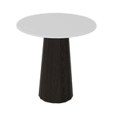 Container HPL Round Table: Extra Small + Bodhi Cover + White + Grey