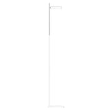 Talia Floor Lamp: White + Silver