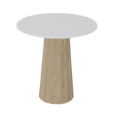 Container HPL Round Table: Extra Small + Bodhi Cover + White + White Wash