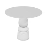 Container HPL Round Table: Small + New Antiques + White + White