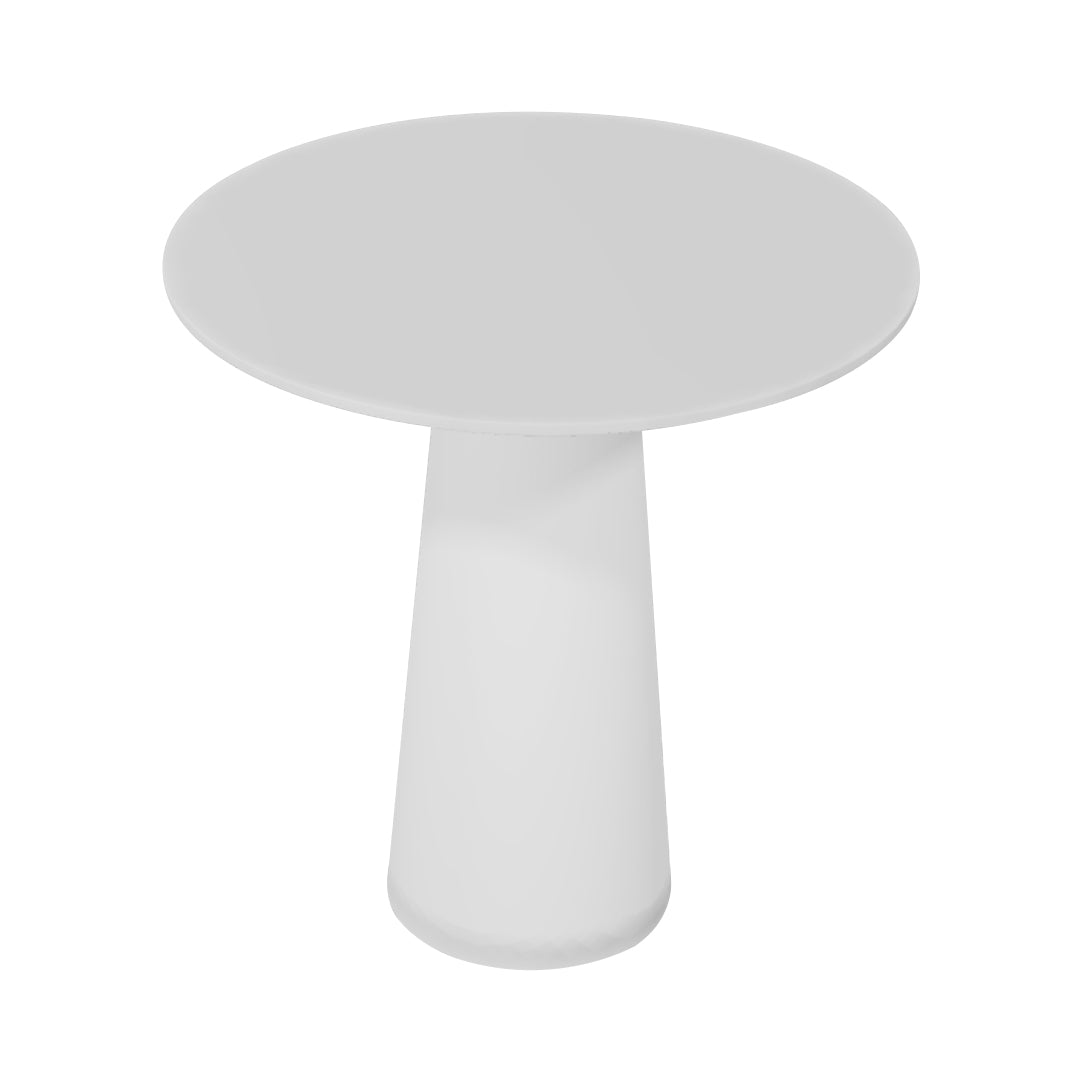 Container HPL Round Table: Extra Small + White + White