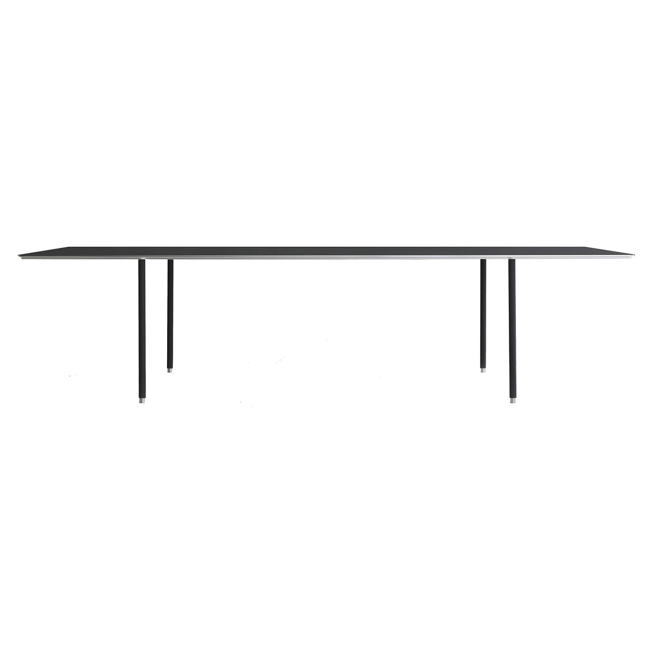 Tee Table: Extra Large: Black Laminate + Black