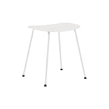 Fiber Stool: Tube Base + White + Natural White