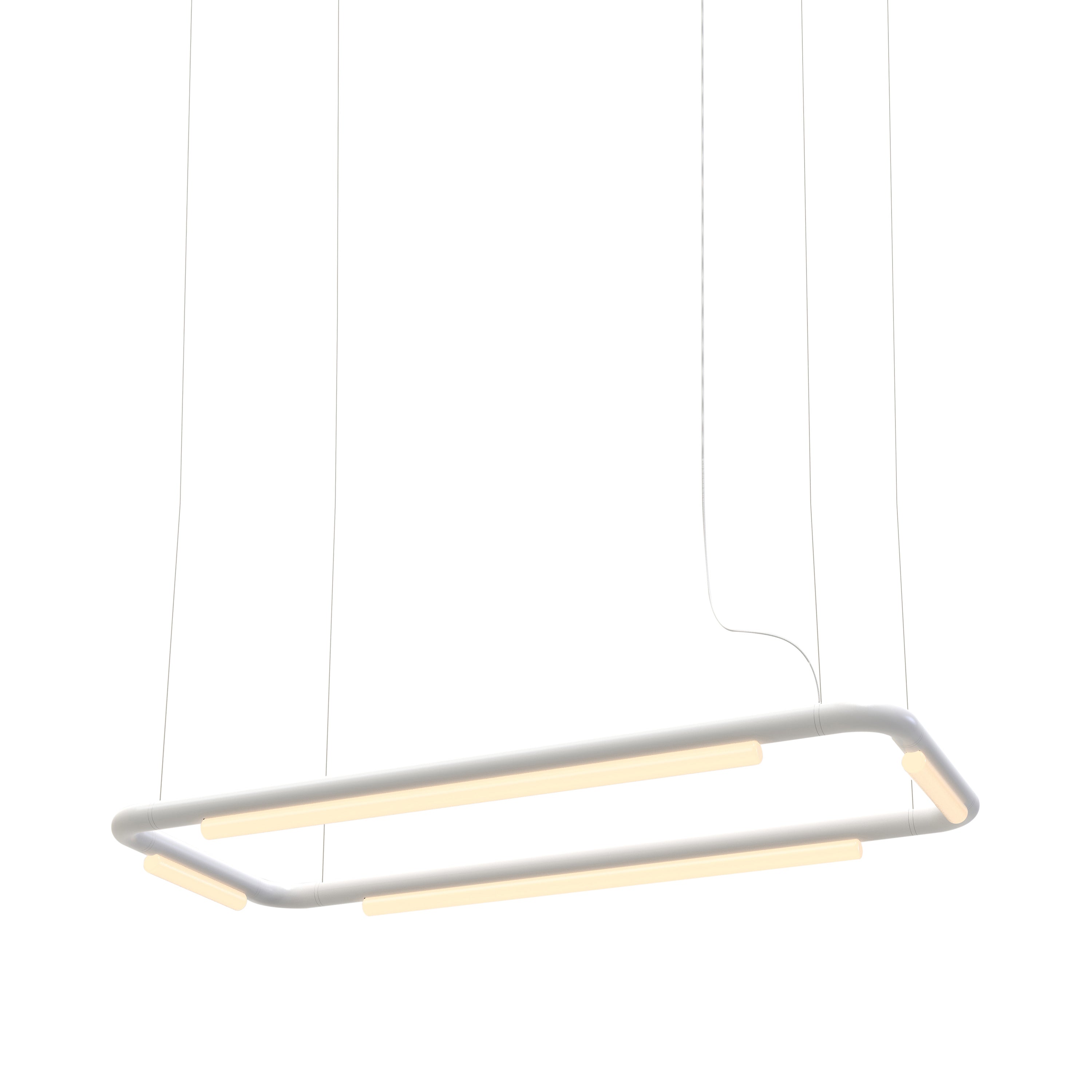 Pipeline CM4 Pendant Light: White + White