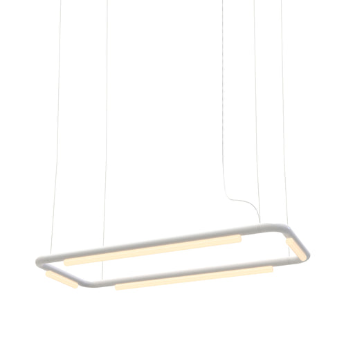 Pipeline CM4 Pendant Light: White + White