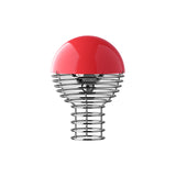 Wire Portable Table Lamp: Red