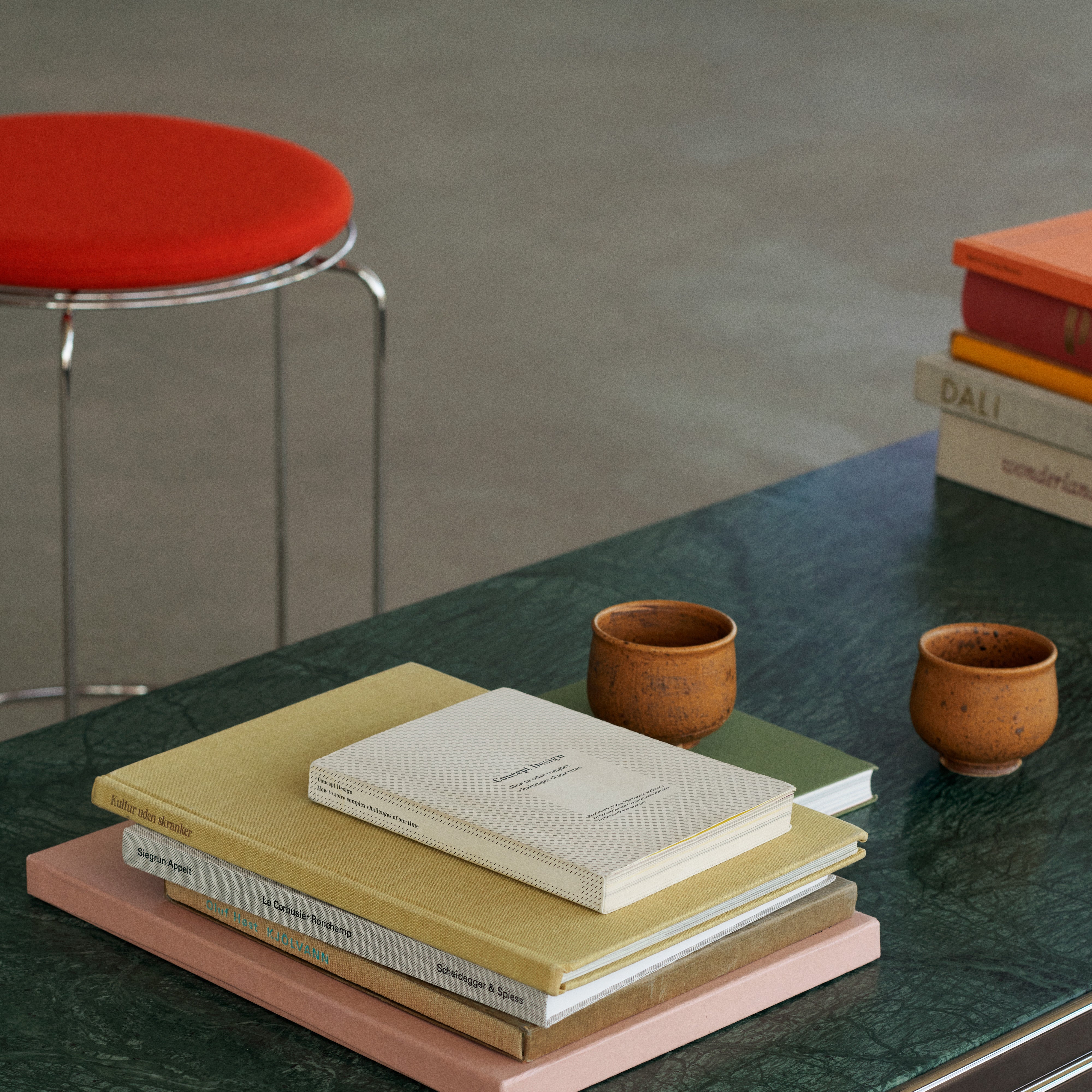 Wire Stool VP11: Upholstered + LS