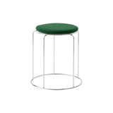 Wire Stool VP11: Upholstered