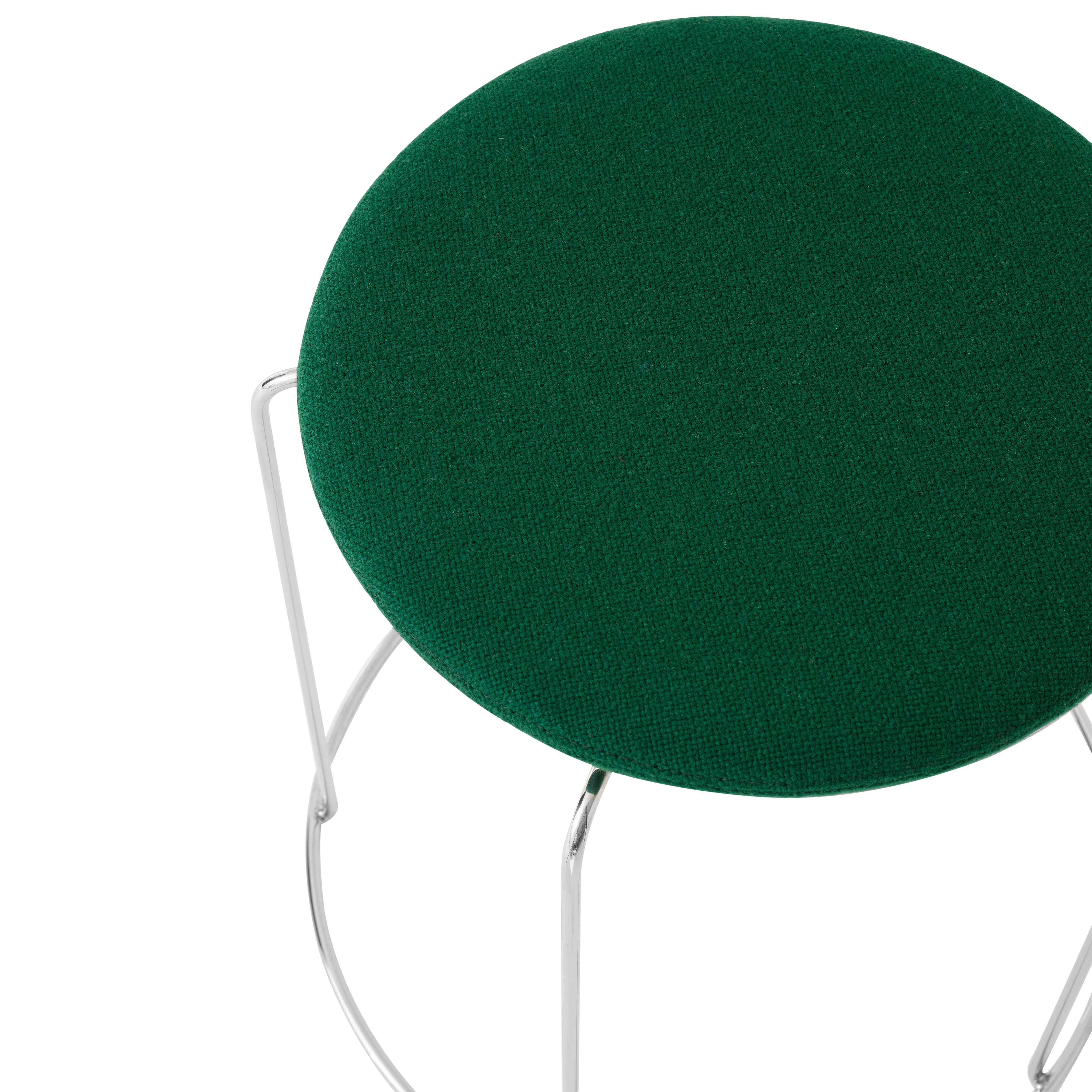 Wire Stool VP11: Upholstered + DI