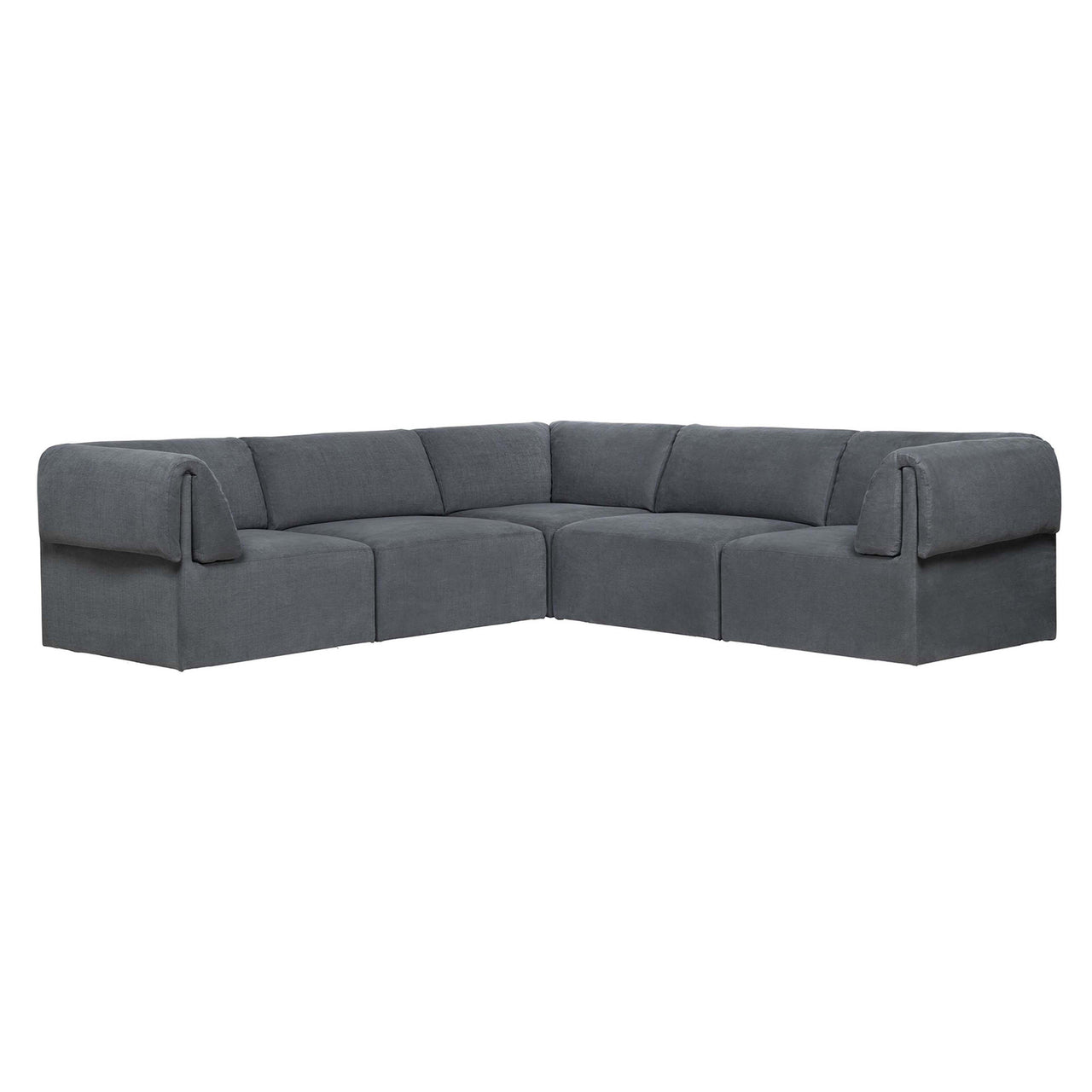 Wonder Corner Sofa: 2 x 3 Seater + Fixed Cover