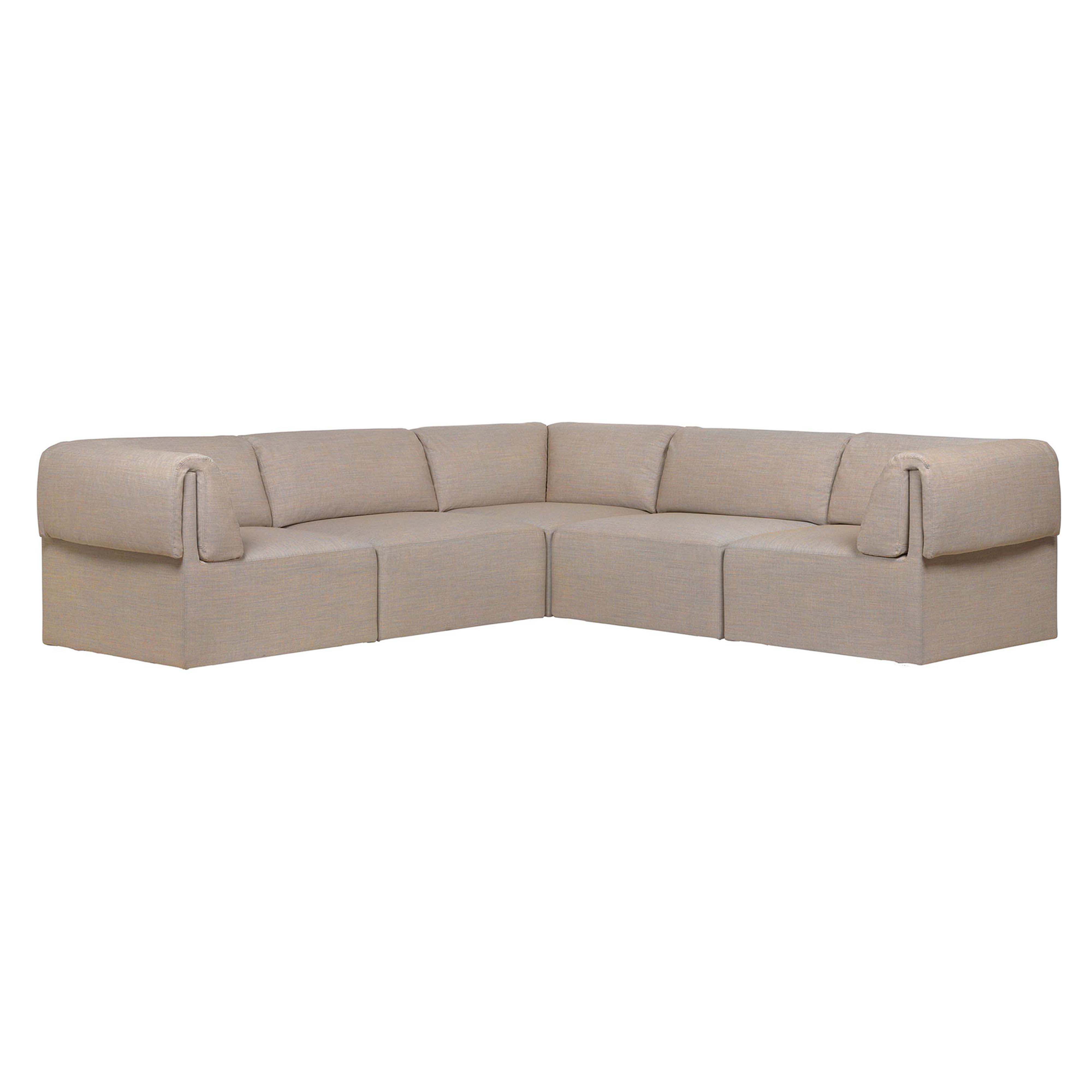 Wonder Corner Sofa: 2 x 3 Seater + Fixed Cover