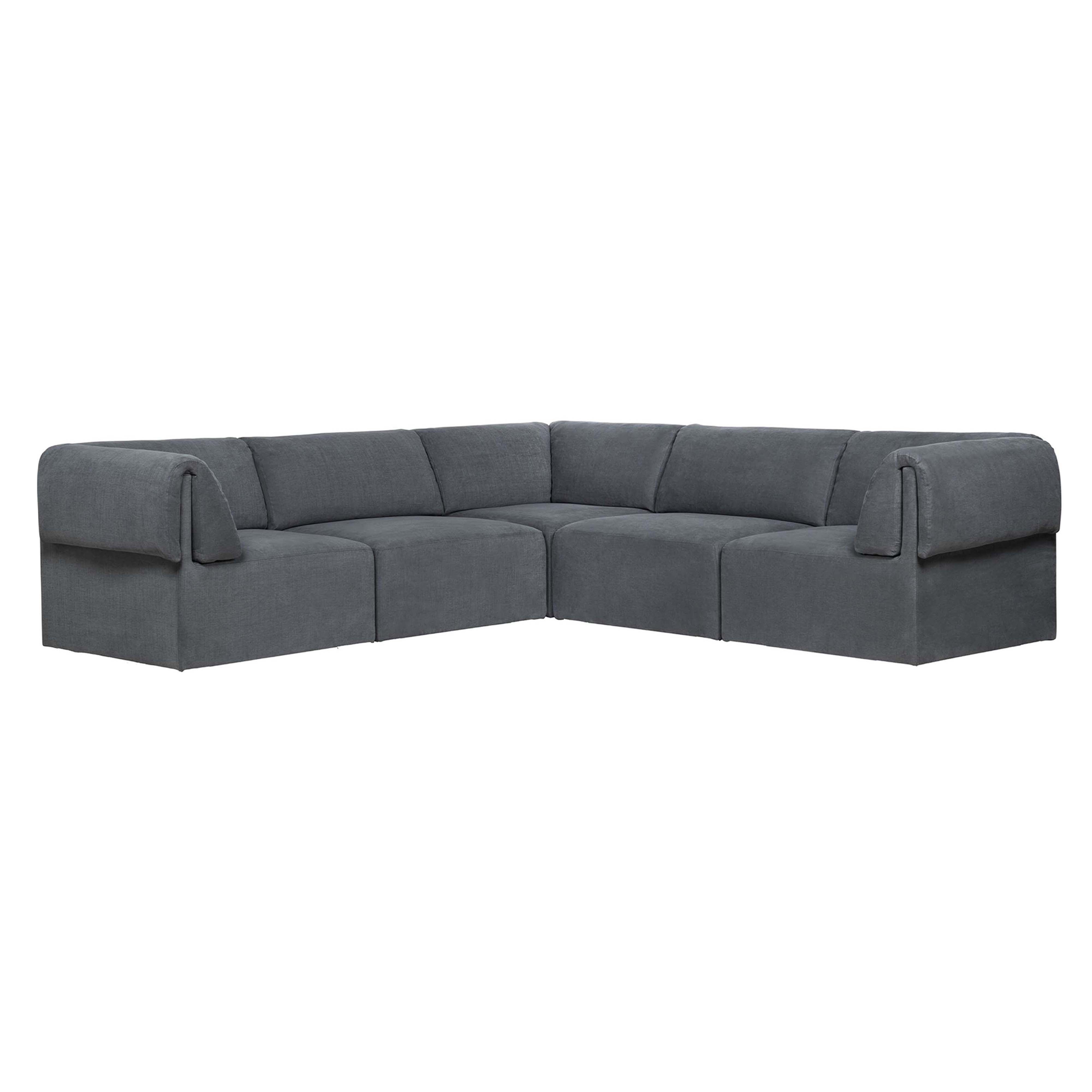 Wonder Corner Sofa: 2 x 3 Seater + Fixed Cover