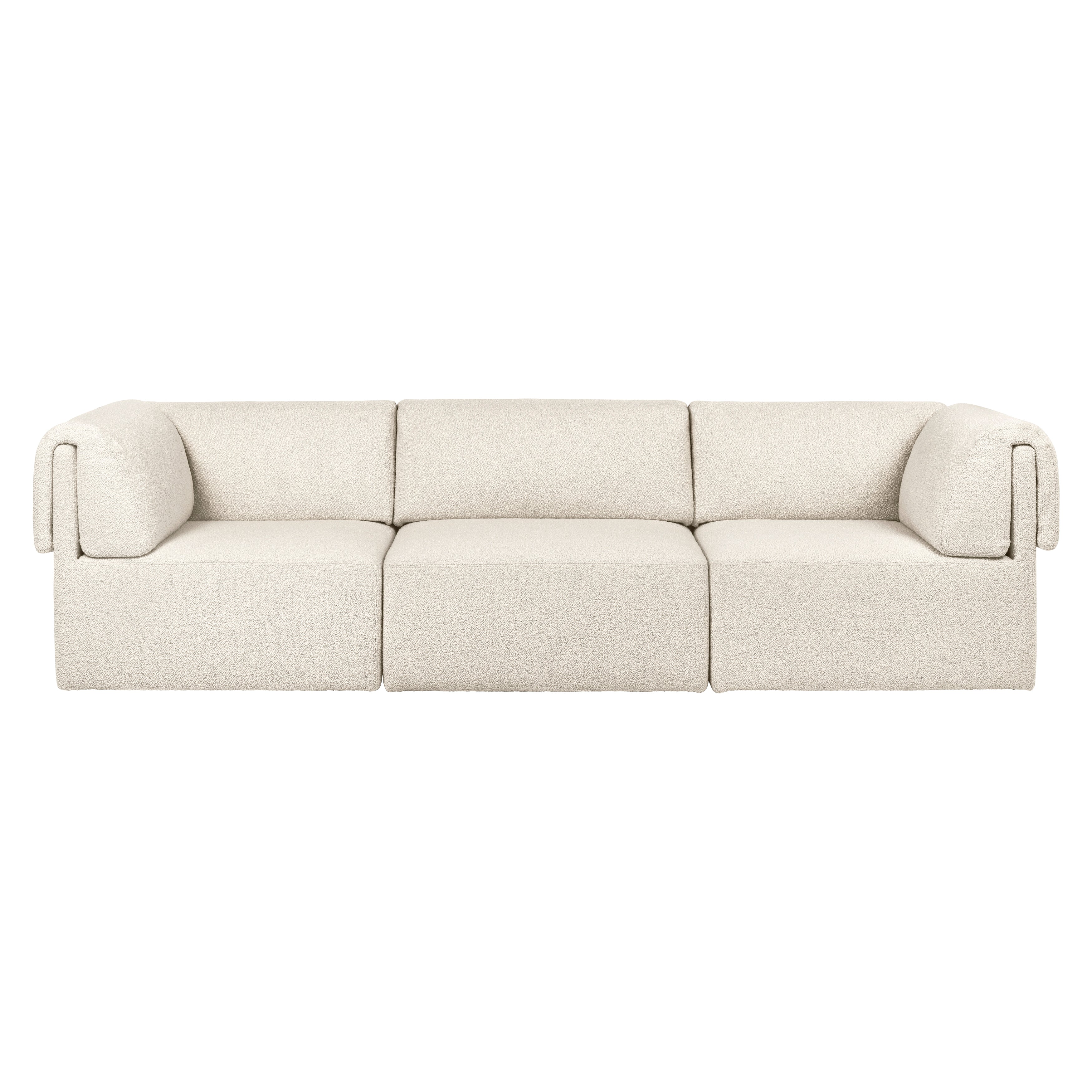 Wonder Sofa: 3 Seater with Armrest + Fixed Cover