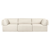 Wonder Sofa: 3 Seater with Armrest + Fixed Cover