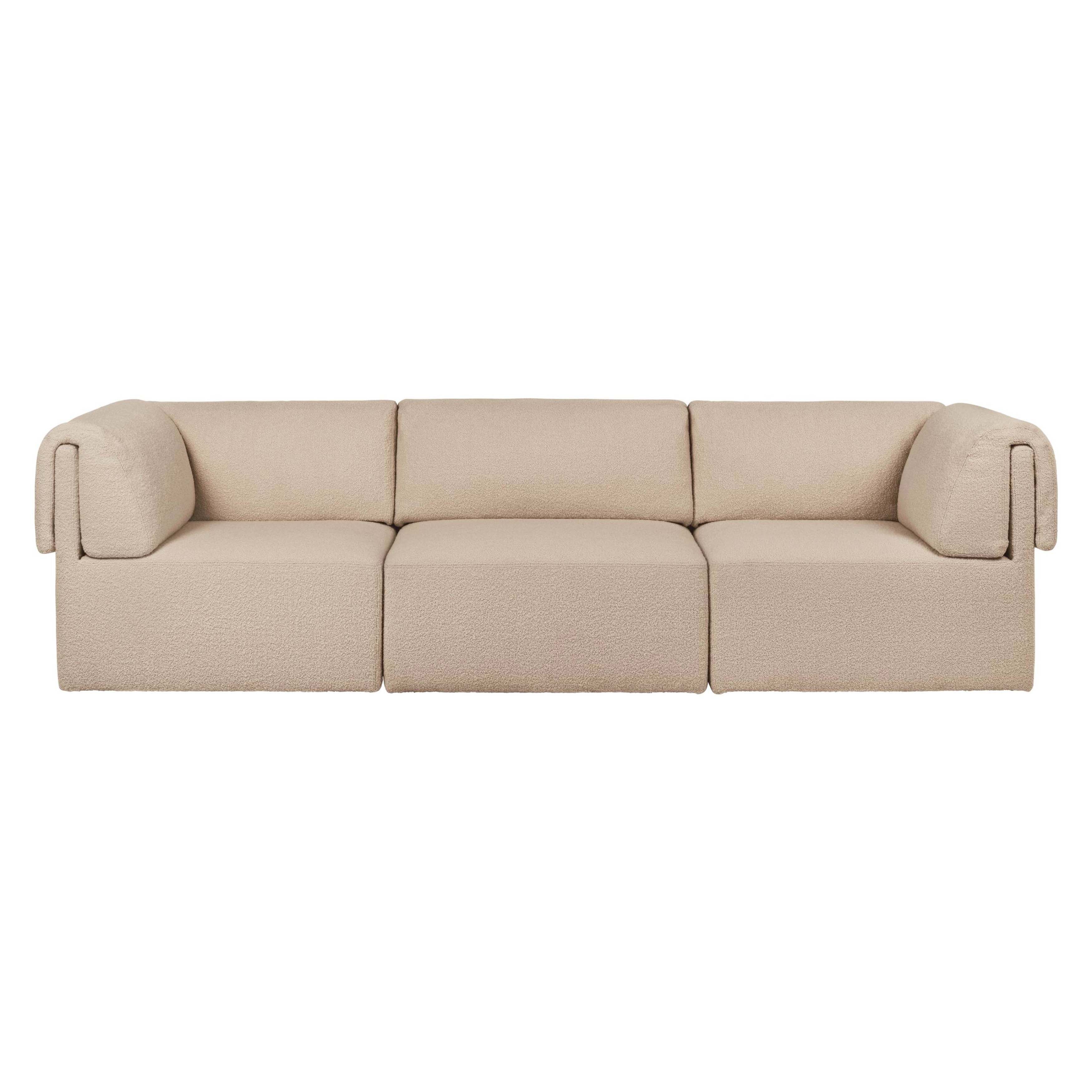 Wonder Sofa: 3 Seater with Armrest + Fixed Cover