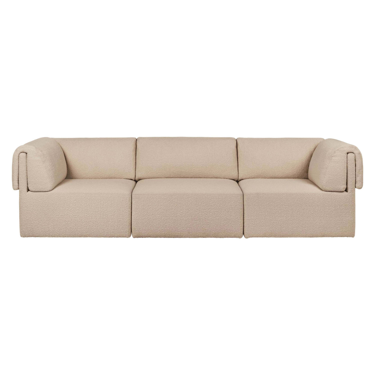 Wonder Sofa: 3 Seater with Armrest + Fixed Cover