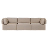 Wonder Sofa: 3 Seater with Armrest + Fixed Cover