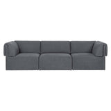 Wonder Sofa: 3 Seater with Armrest + Fixed Cover