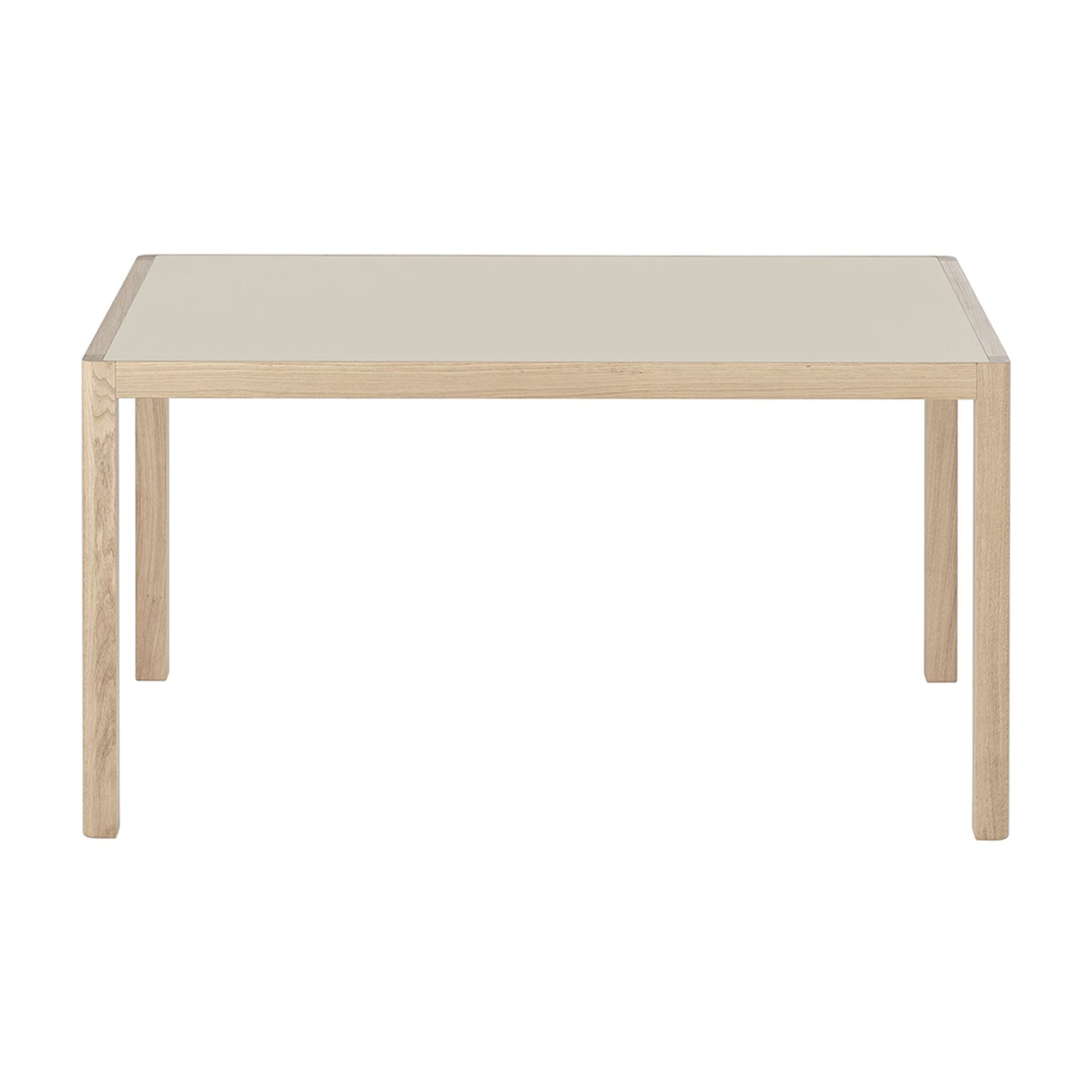 Workshop Table - Quick Ship: Warm Grey Linoleum + Oak