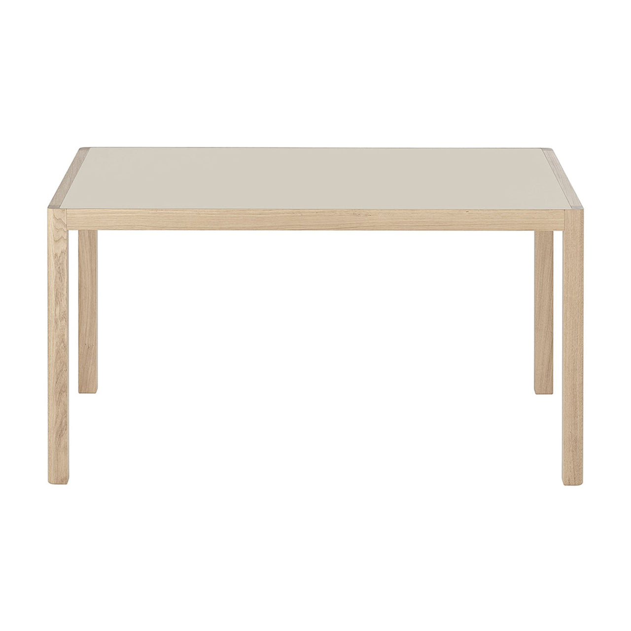 Workshop Table - Quick Ship: Warm Grey Linoleum + Oak