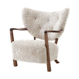 Wulff Lounge Chair ATD2: Oiled Walnut + Sheepskin Moonlight