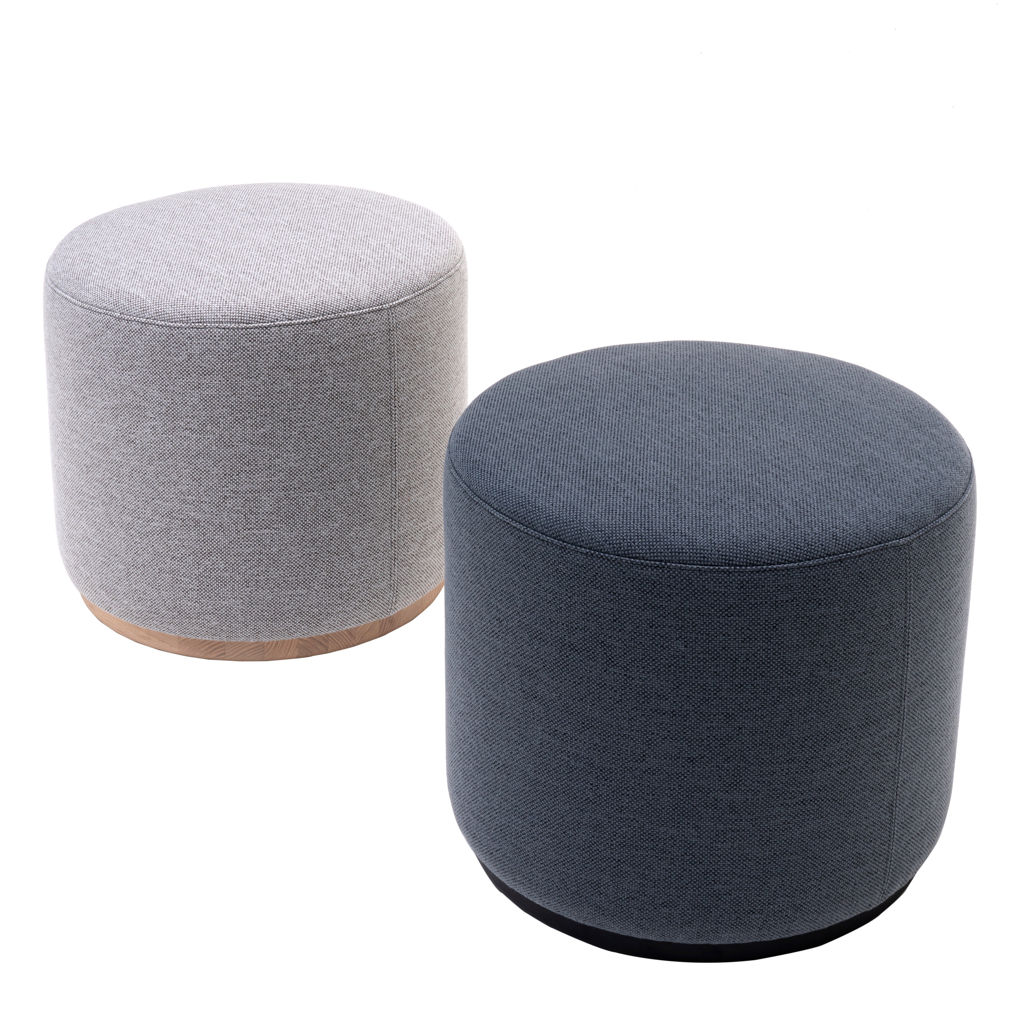 Elephant Pouf Lounge: Pale Natural + Black