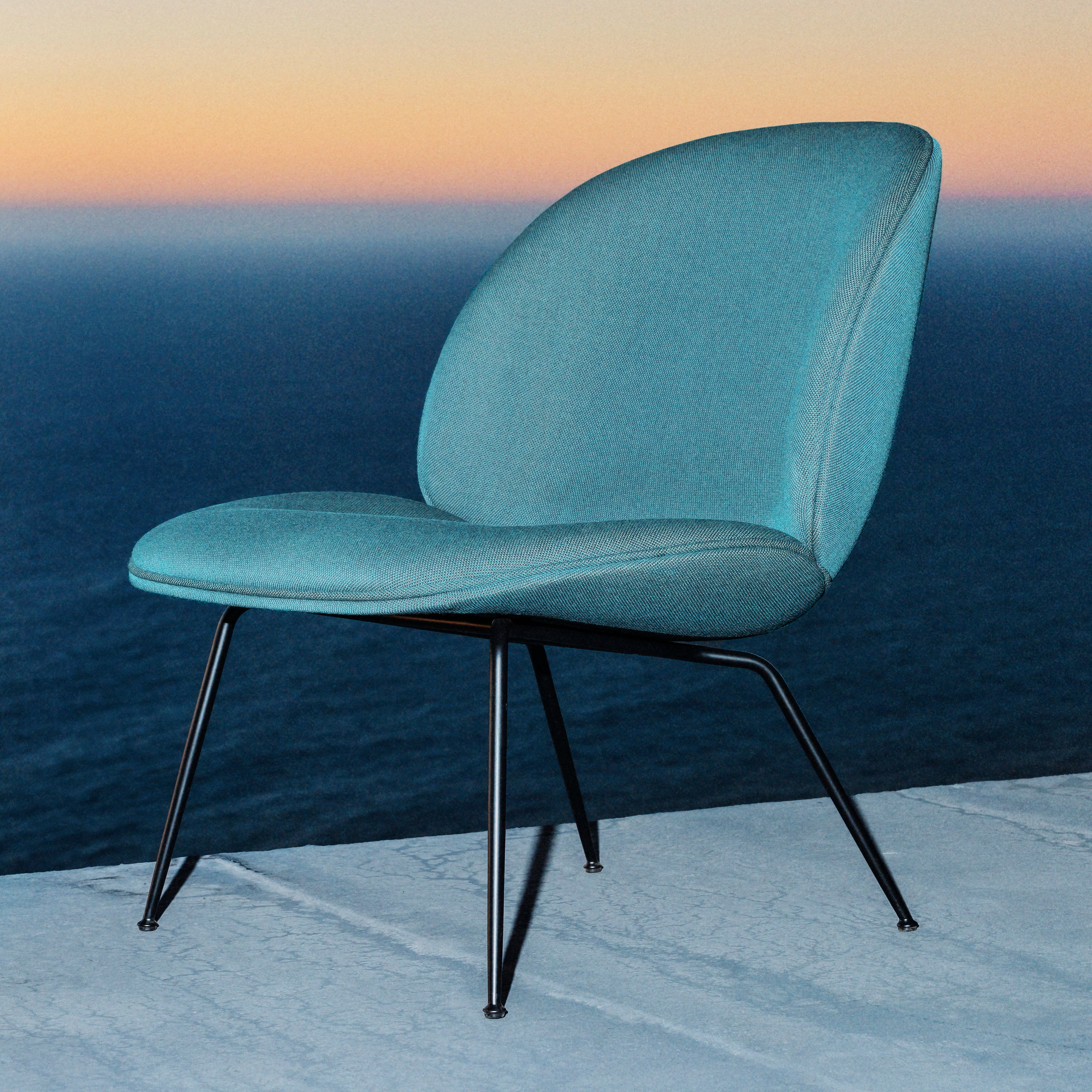 Beetle Lounge Chair: Conic Base + Full Upholstery