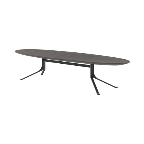 Blink Oval Coffee Table: Black Oak