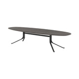 Blink Oval Coffee Table: Black Oak
