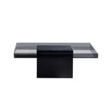Koba Coffee Table: Square + Black Maple