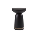 Nera Stool: 3 Rows Carved + Black Maple