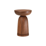 Nera Stool: 3 Rows Carved + Oiled Walnut