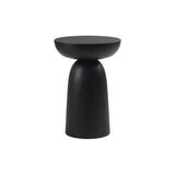 Nera Stool: Full Base Carved + Lines + Black Maple