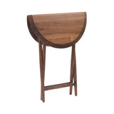 Piano Folding Table: Round + Oiled Walnut