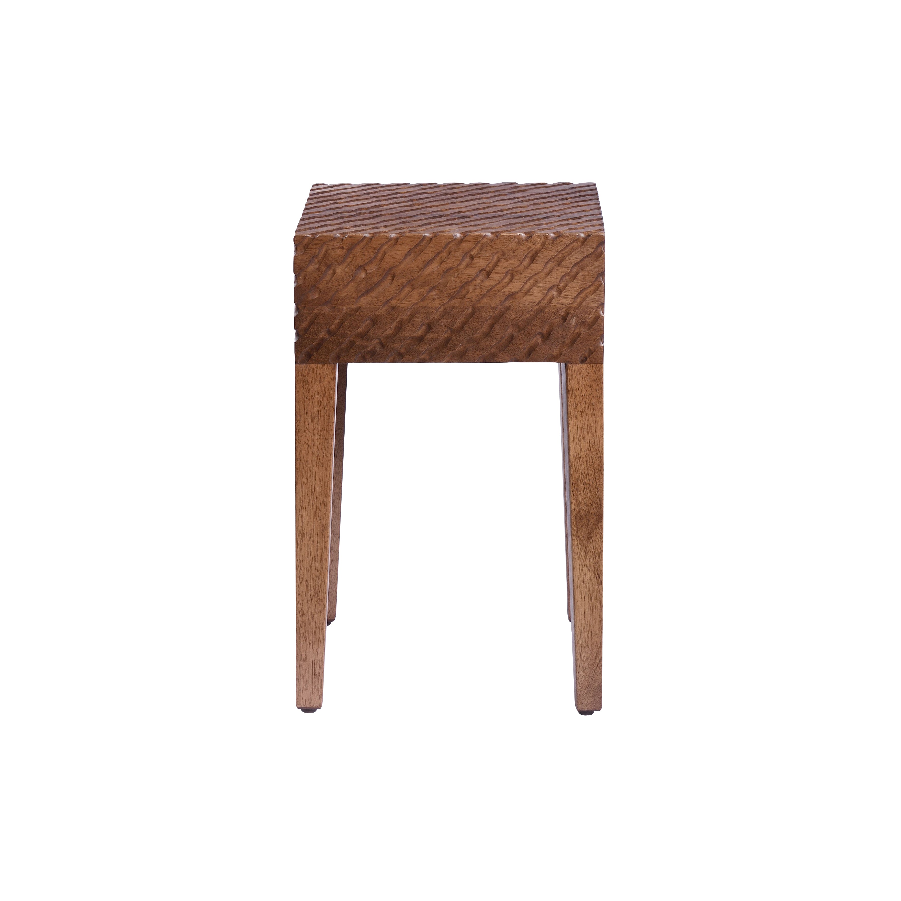 Quiet Stool: Wormholes + Oiled Walnut