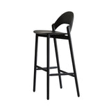 Sana Bar + Counter Stool: Bar + Woven + Black Maple