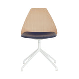 Ziba Chair: Oak + White + Black