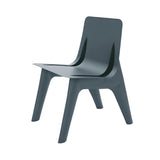 J-Chair Lounge: Grey Blue Matt Aluminum