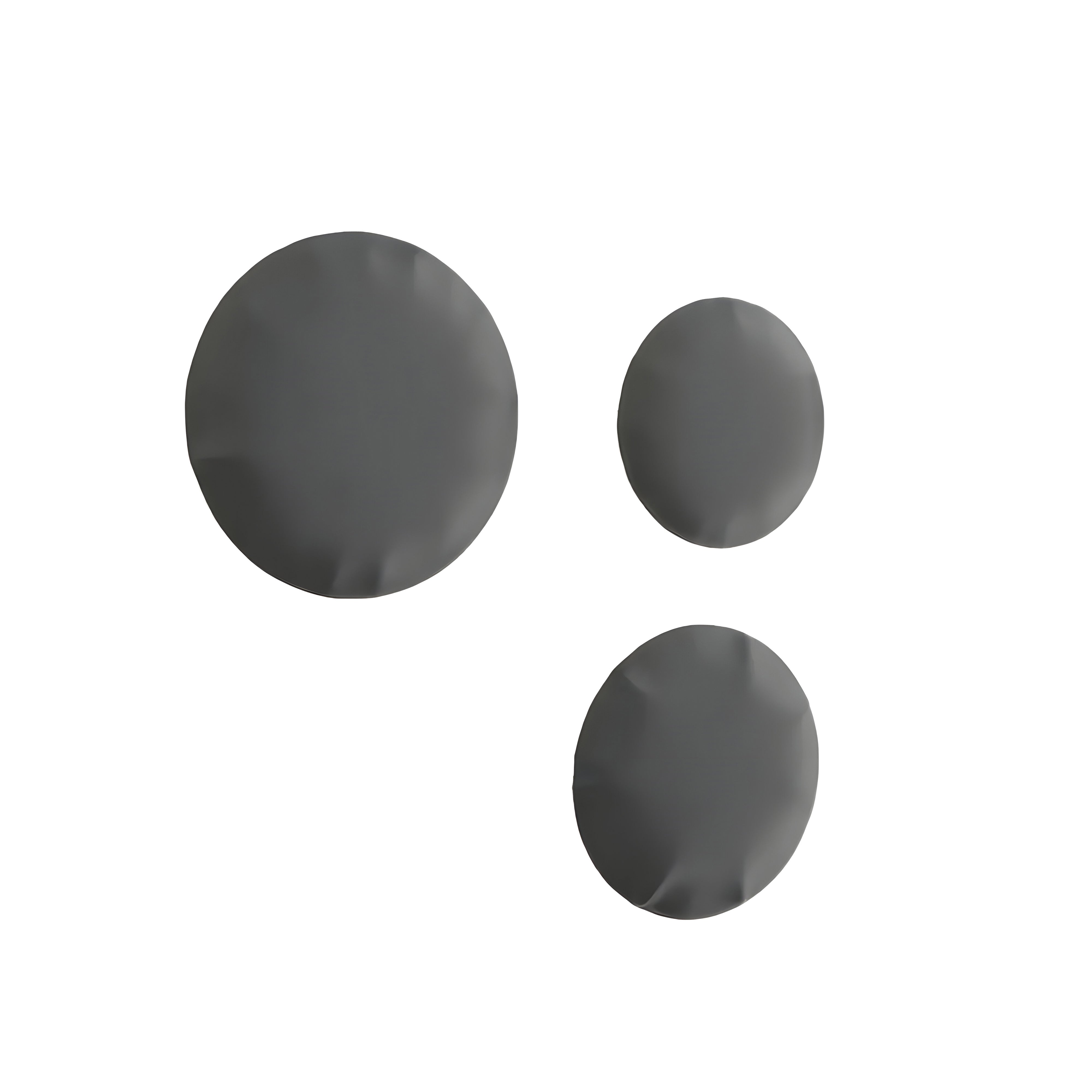 Pin Wall Hanger: Set + 3 + Umbra Grey Matt Steel