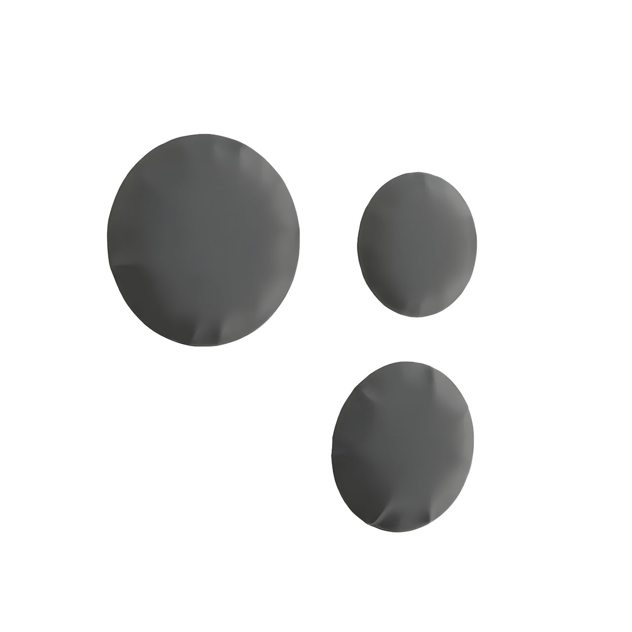 Pin Wall Hanger: Set + 3 + Umbra Grey Matt Steel