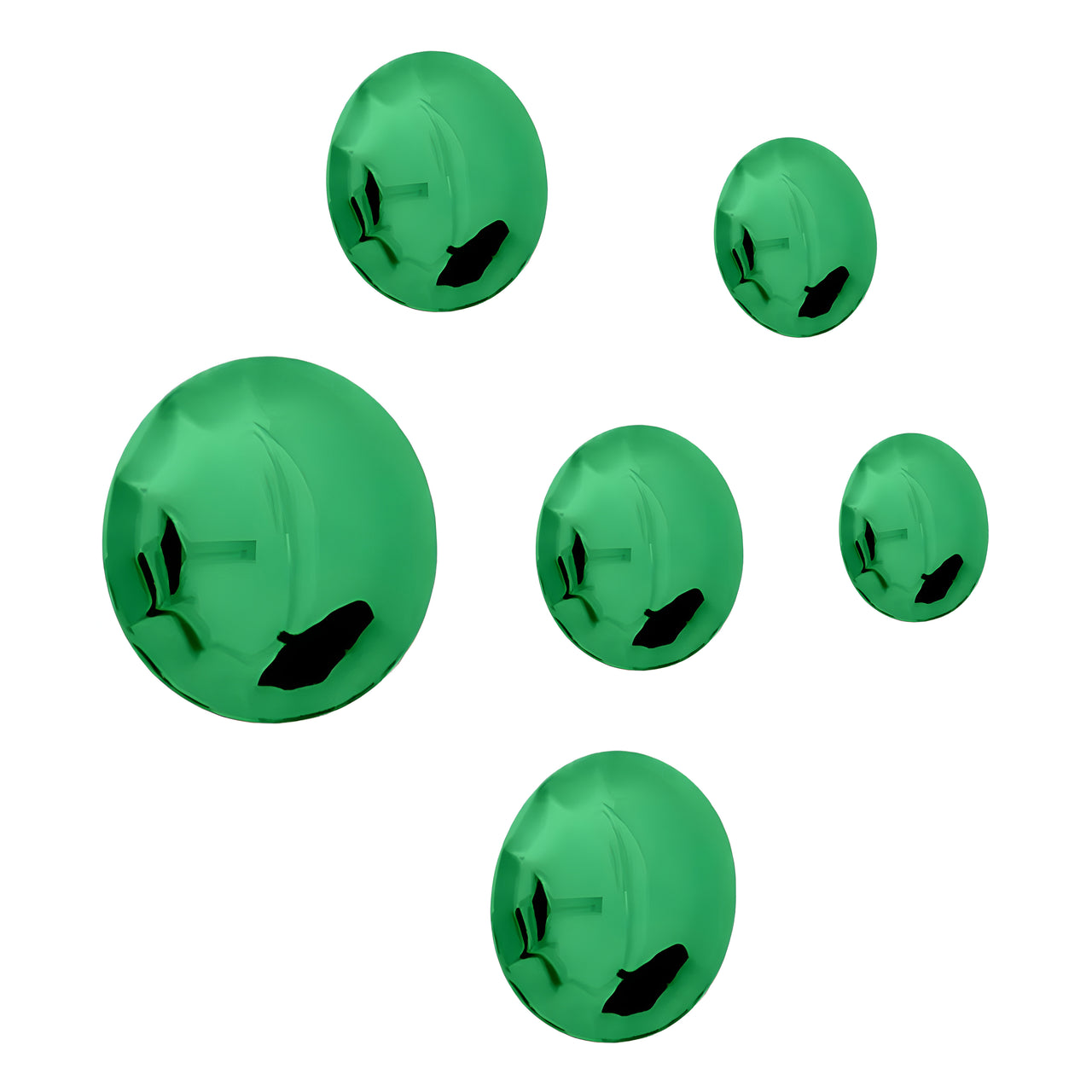 Pin Wall Hanger: Set + 6 + Emerald
