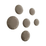 Pin Wall Hanger: Set + 6 + Beige Grey Matt Steel