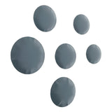 Pin Wall Hanger: Set + 6 + Blue Grey Matt Steel