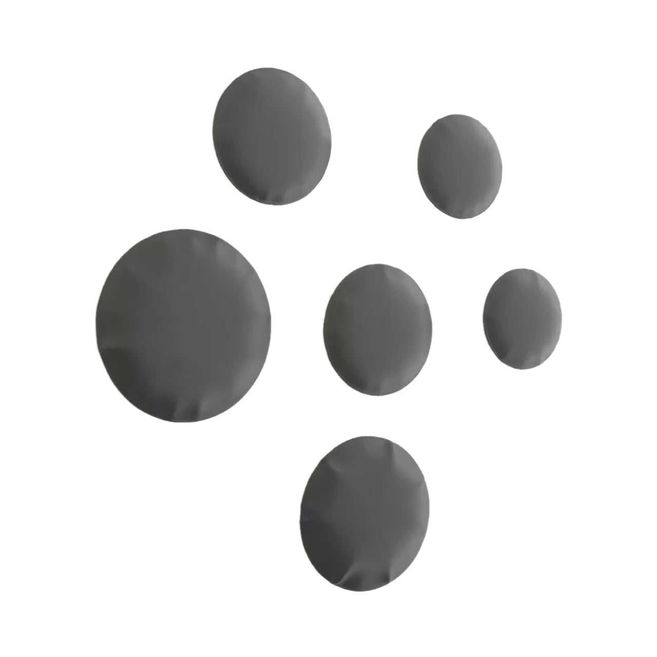 Pin Wall Hanger: Set + 6 + Umbra Grey Matt Steel