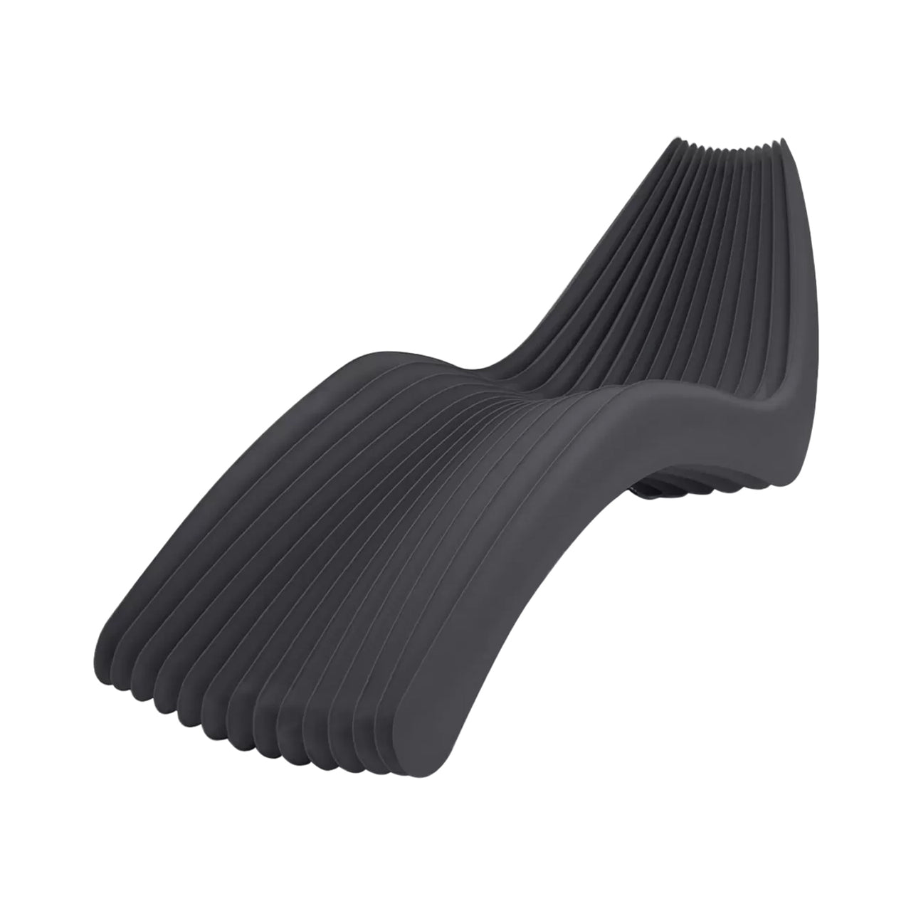 Chaise Long: Limited Objects + Graphite Grey Matt Steel