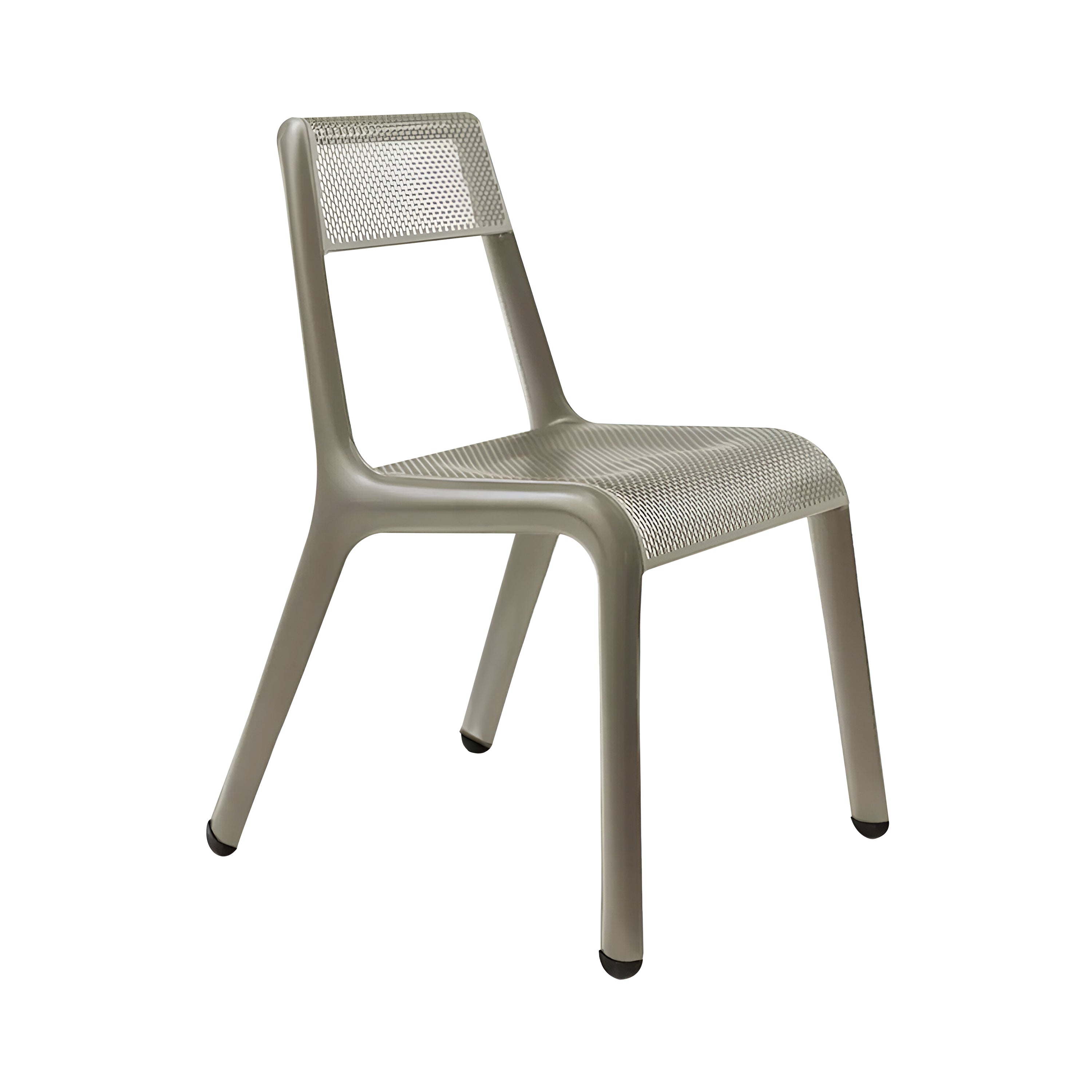 Ultraleggera Chair: Beige Grey Matt Aluminum