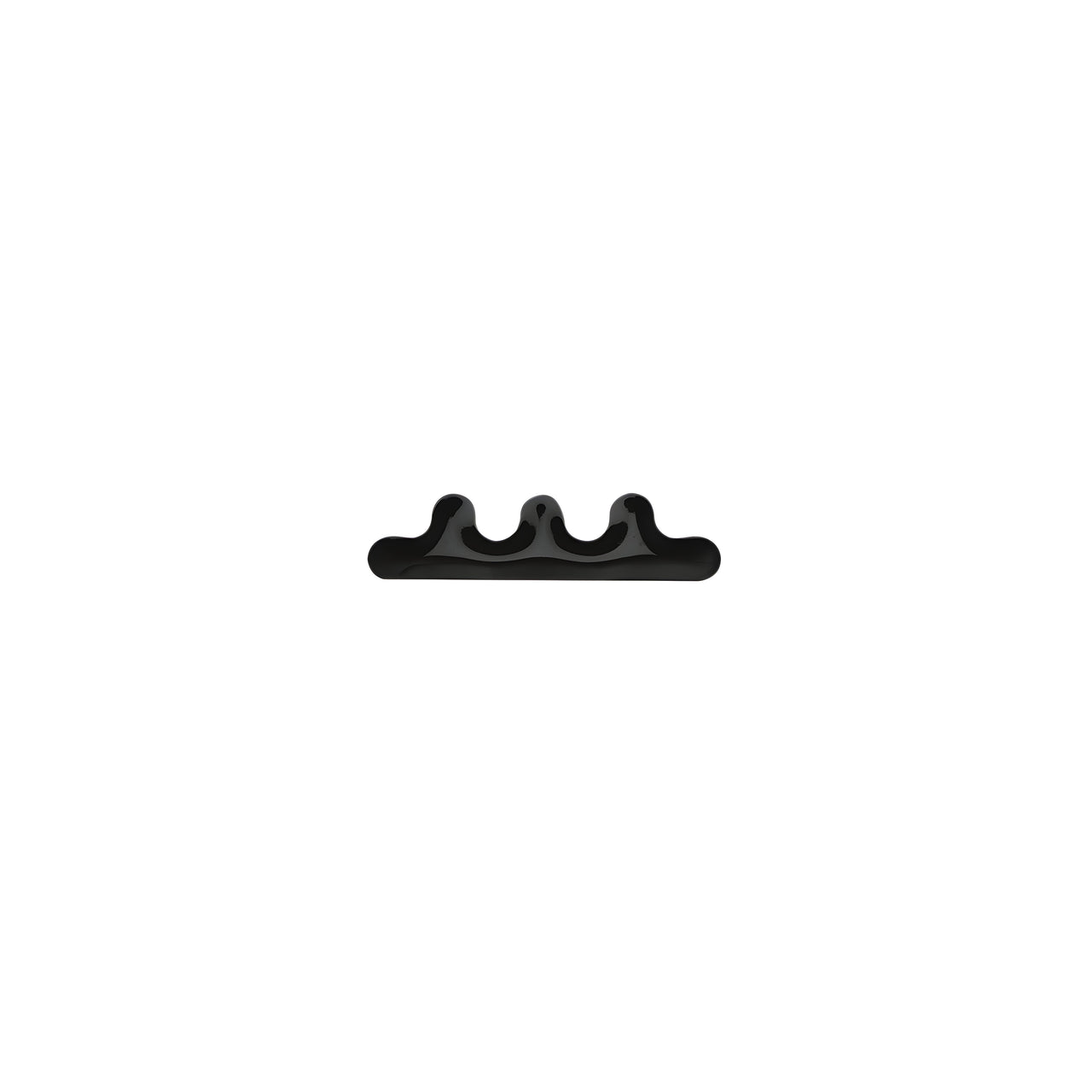 Kamm Wall Hanger: Black Glossy Steel