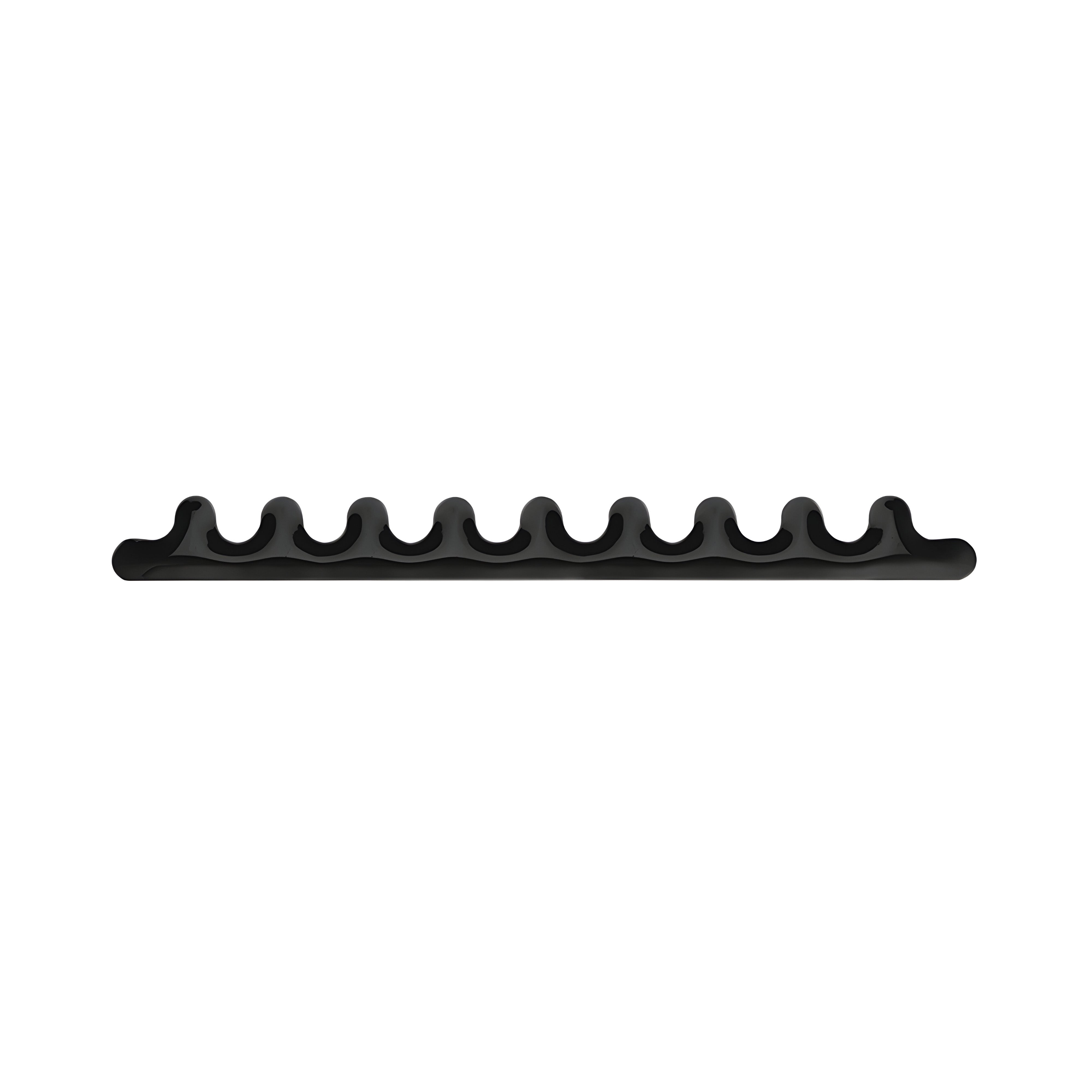 Kamm Wall Hanger: 9 + Black Glossy Steel