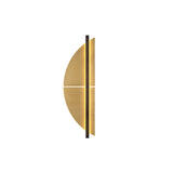 Strate Wall Light: Small +  Spi + Satin Graphite + Satin Brass