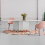 Albio Dining Table: Oval Stone Top